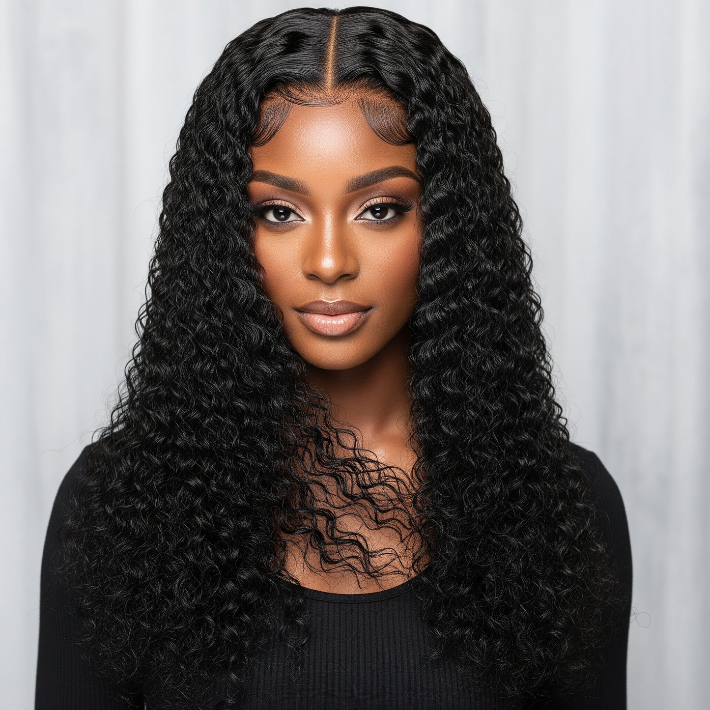 Curly Kinky , closure HD 5X5 Perruque à porter sans colle