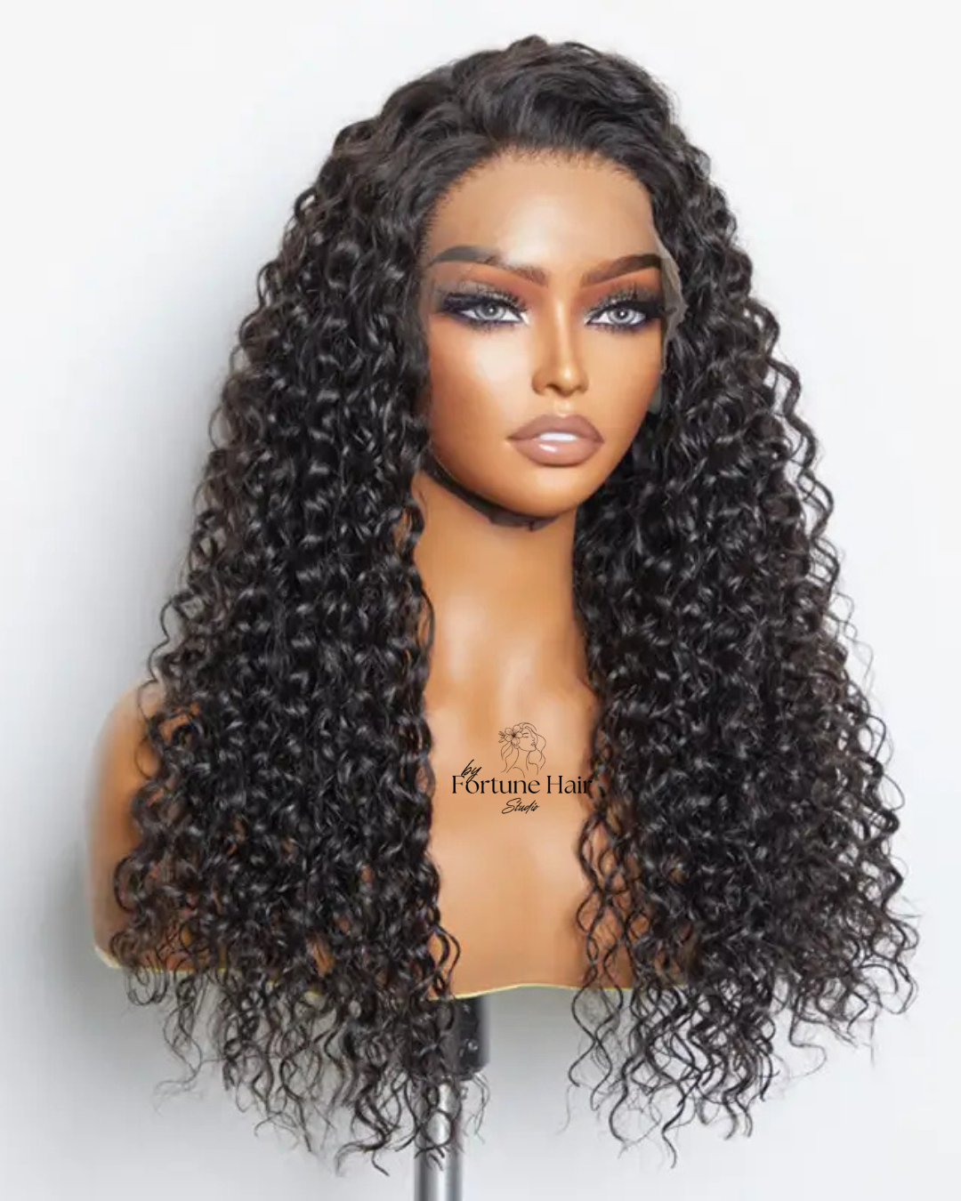 Curly Kinky , closure HD 5X5 Perruque à porter sans colle