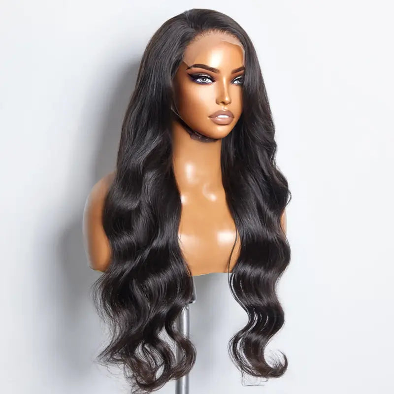 Perruque Bodywave cambodgien avec closure HD 5x5 sans colle