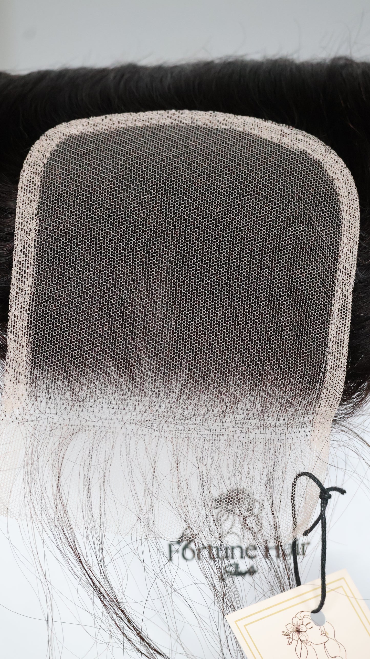 closure tulle HD transparents straight 4X4/2X6