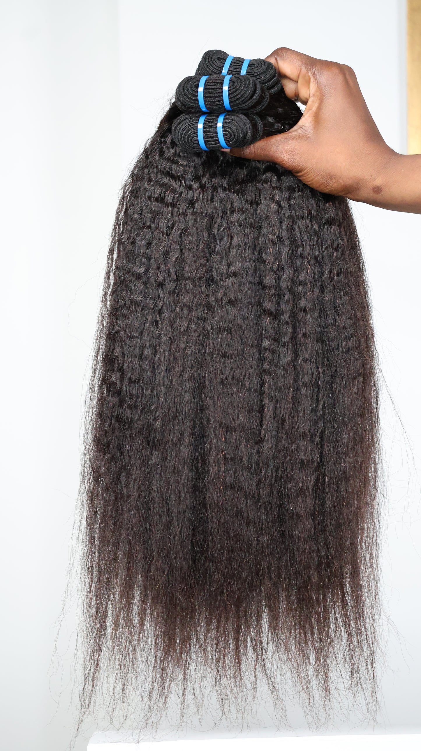 Lot de 3 Tissages Kinky 20'/ 100 % Humains Cambodgiens Qualité 9A/ Lot de 3 -
