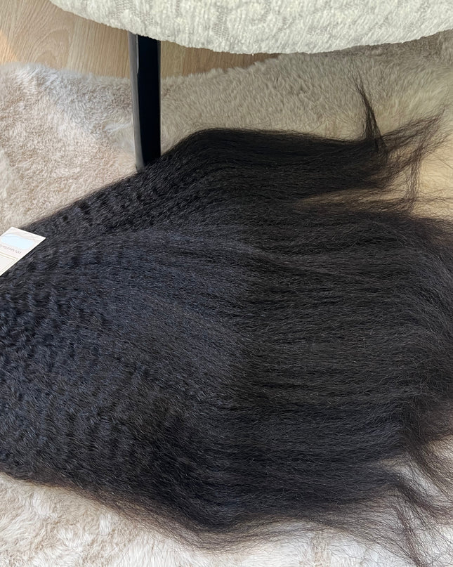 Lot de 3 Tissages Kinky 24 ' Cheveux 100 % Naturel  Cambodgiens  - Qualité 10A/ Lot de 3