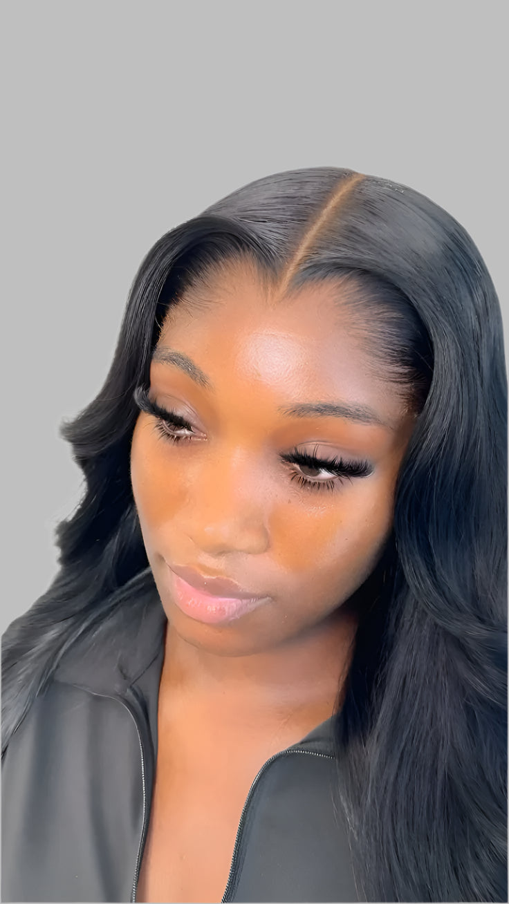 closure tulle HD transparents straight 4X4/2X6
