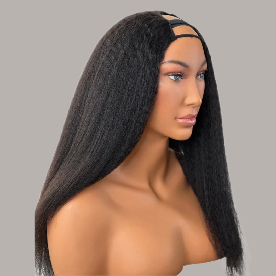 Kinky U-Part Wig straight