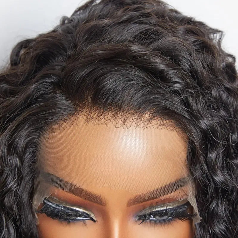 Curly Kinky , closure HD 5X5 Perruque à porter sans colle