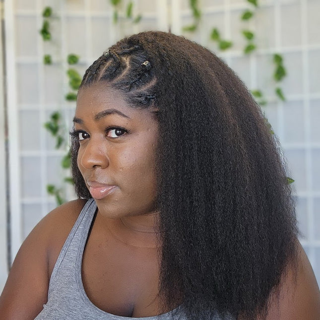 Half-Wig /Demi-perruques 3 en 1 Kinky lisse