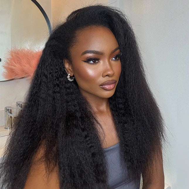 Kinky U-Part Wig straight