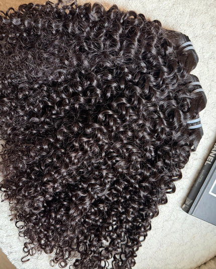 Lot de 4 Paquets Tissage Kinky Curly Afro 100% Naturel | ChezFortuneHair