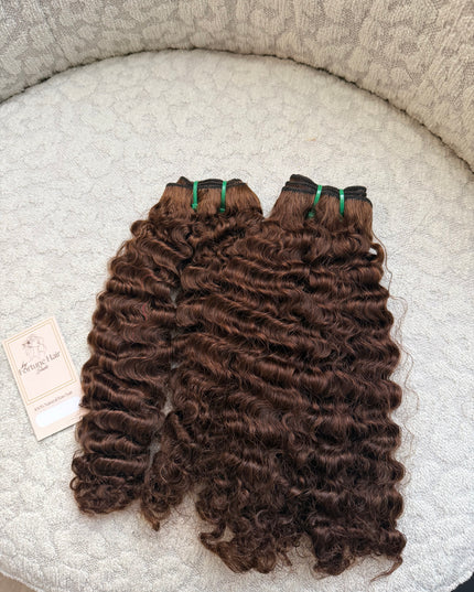 3 paquets Tissage boucle a eaux  – Cheveux Vierges Cambodgiens 10A/ waterwave