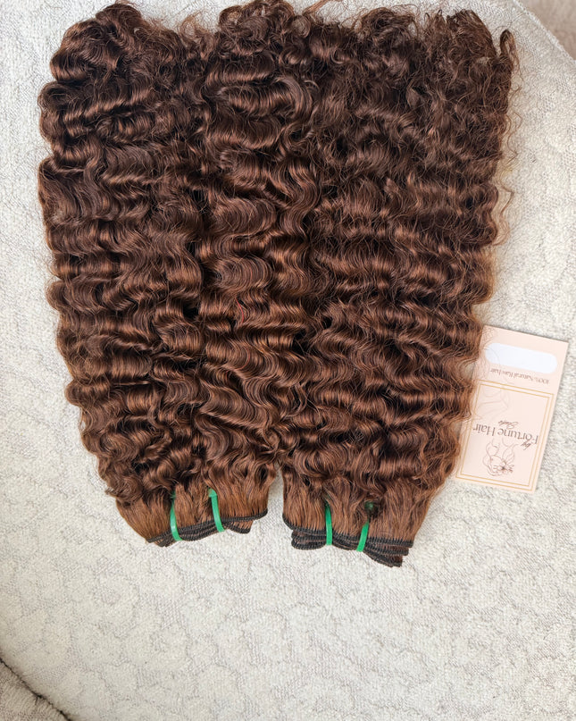 3 paquets Tissage boucle a eaux  – Cheveux Vierges Cambodgiens 10A/ waterwave