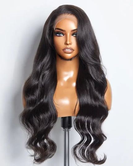 Perruque Bodywave cambodgien avec closure HD  5x5  sans colle