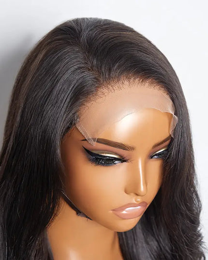 Bundle: Perruque Bodywave cambodgien avec closure HD 5x5 sans colle+Capuche de nuit+Boucles sans chaleur