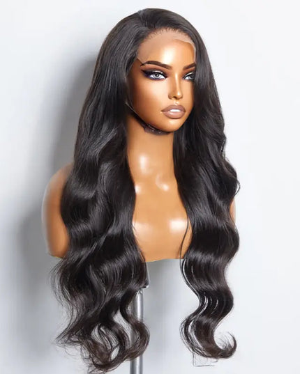 Perruque Bodywave cambodgien avec closure HD  5x5  sans colle