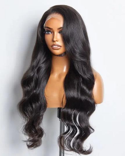 Perruque Bodywave cambodgien avec closure HD  5x5  sans colle
