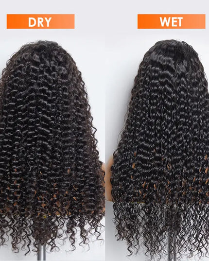 Deep Wave Perruque H/ curly / frontal lace 13X6