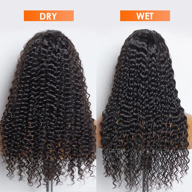 Deep Wave Perruque H/ curly / frontal lace 13X6