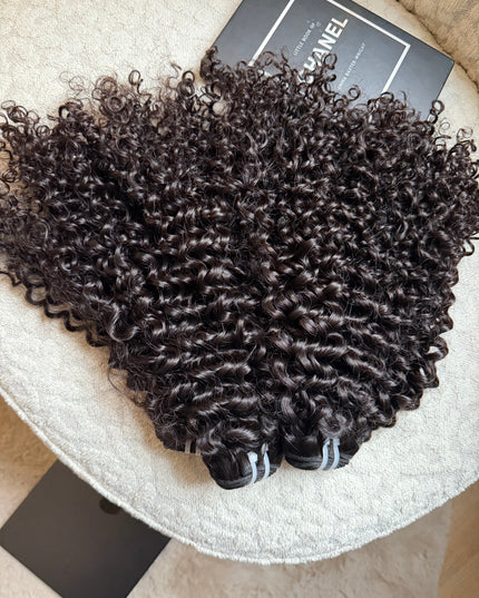 Lot de 4 Paquets Tissage Kinky Curly Afro 100% Naturel | ChezFortuneHair