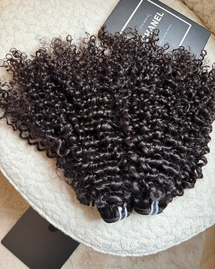 Lot de 4 Paquets Tissage Kinky Curly Afro 100% Naturel | ChezFortuneHair