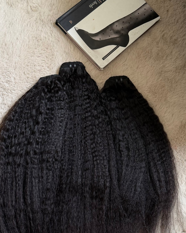 Lot de 3 paquets kinky lisse 12A Qualité Premium 12A.