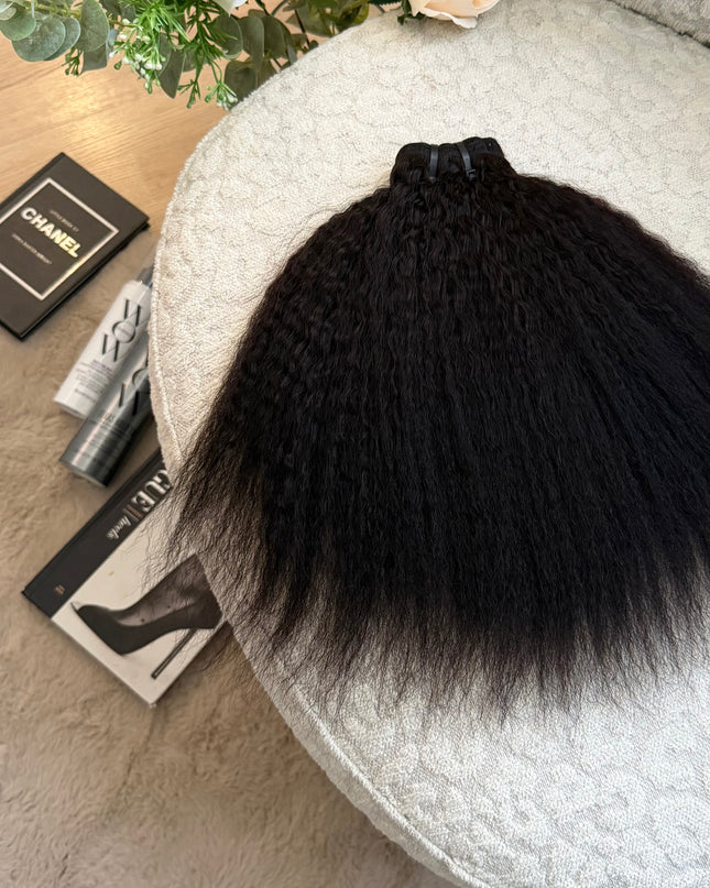 Lot de 3 paquets kinky lisse 12A Qualité Premium 12A.