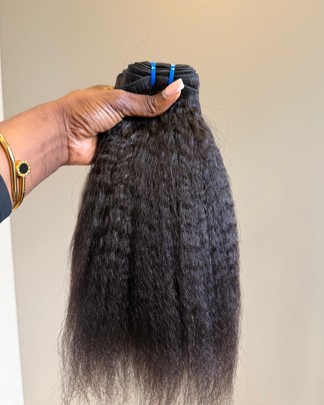 Lot de 3 Tissages Kinky straight  20 inch/ 100 % Naturel Cambodgiens Qualité 9A/ Lot de 3 -