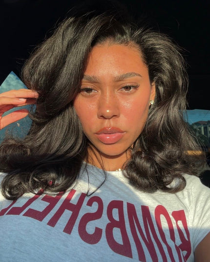 Half-Wig Kinky Straight 3 en 1 Demi-Perruque Sans Colle | ChezFortuneHair