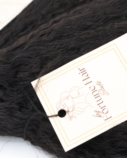 Lot de 3 Tissages Kinky 24 ' Cheveux 100 % Naturel  Cambodgiens  - Qualité 10A/ Lot de 3