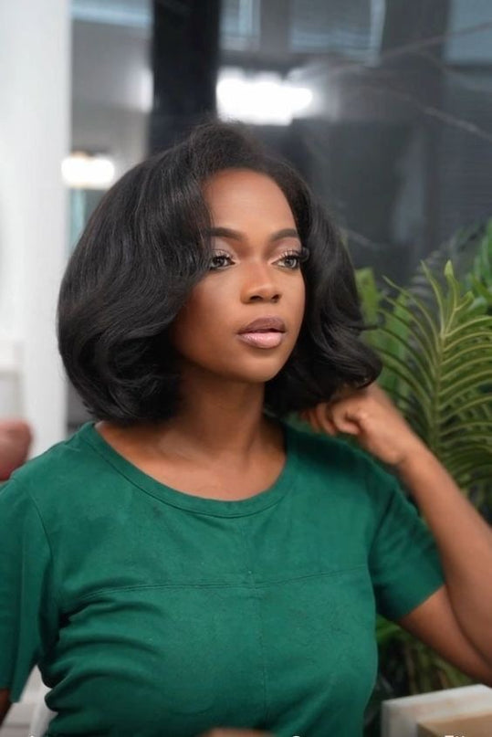 Demi -perruque KinkyHair Bob