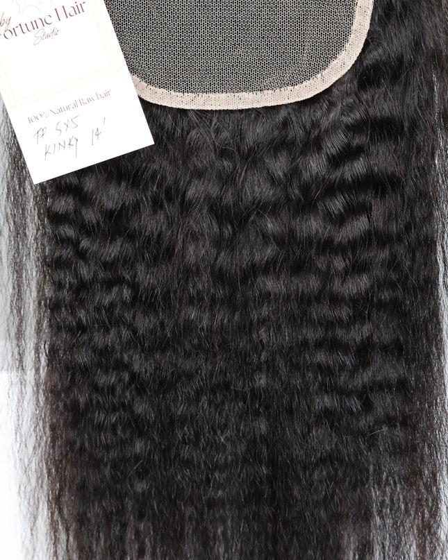 closure lace kinky   5x5 / 10A/HD/dentelle