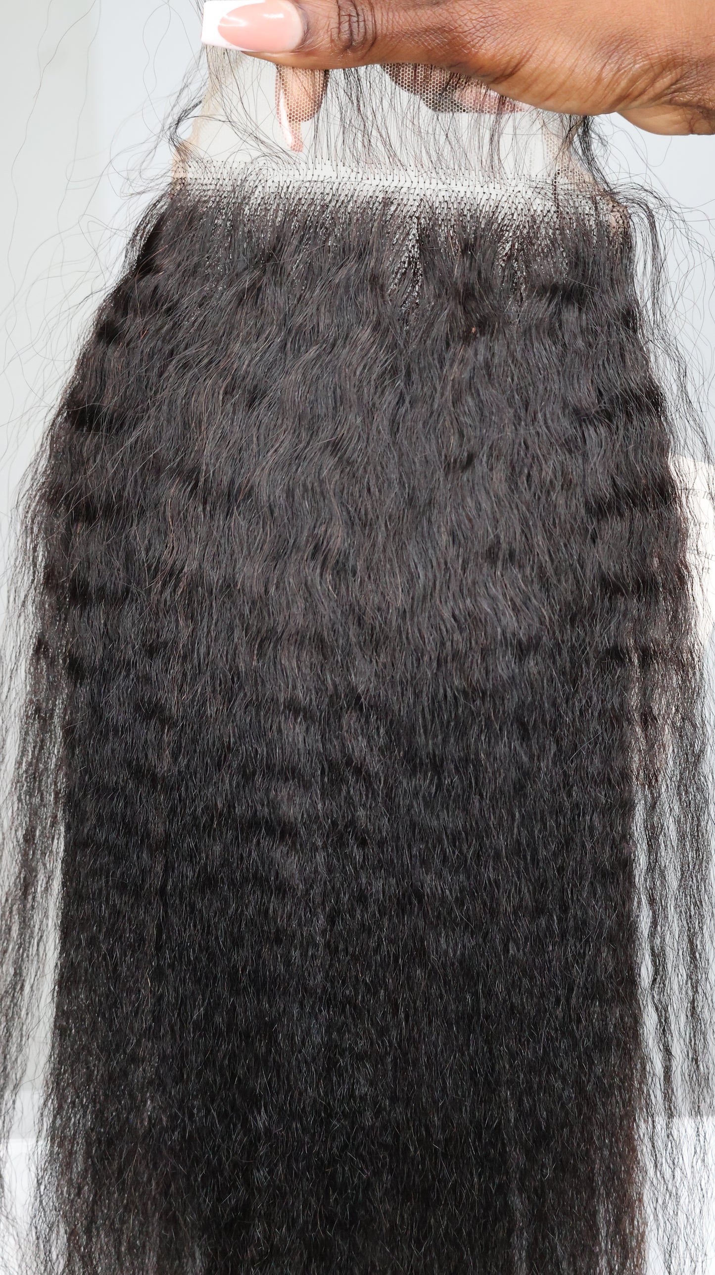 kinky closure lace  5x5 / 10A/HD/transparent/14'