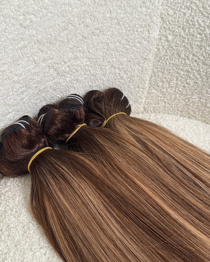 LOT de 4 Premium Balayage Virgin Hair Bundles extensions cheveux 100% naturels