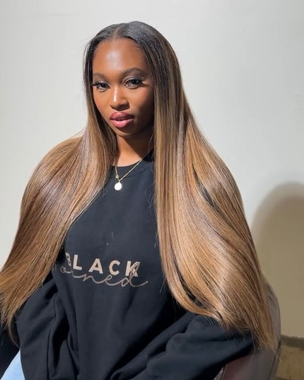 LOT de 4 Premium Balayage Virgin Hair Bundles extensions cheveux 100% naturels
