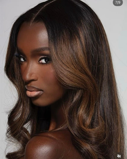 LOT de 4 Premium Balayage Virgin Hair Bundles extensions cheveux 100% naturels