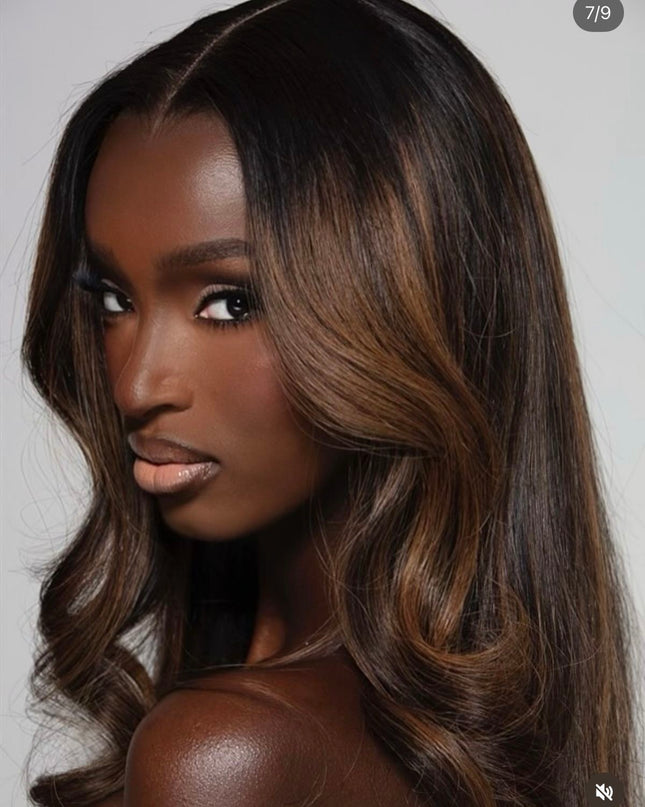 LOT de 4 Premium Balayage Virgin Hair Bundles extensions cheveux 100% naturels
