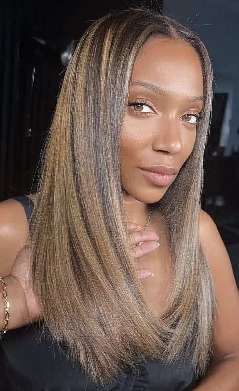 LOT de 4 Premium Balayage Virgin Hair Bundles extensions cheveux 100% naturels