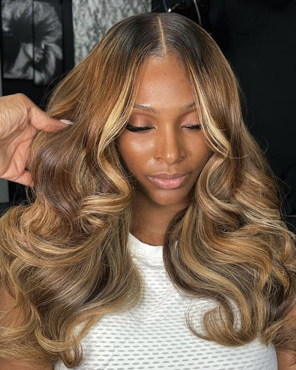 LOT de 4 Premium Balayage Virgin Hair Bundles extensions cheveux 100% naturels