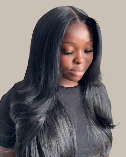 Closure tulle  HD transparents straight 4X4