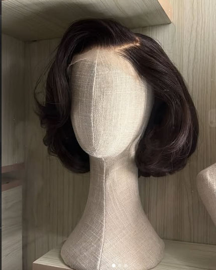 Perruque Bob closure HD blond