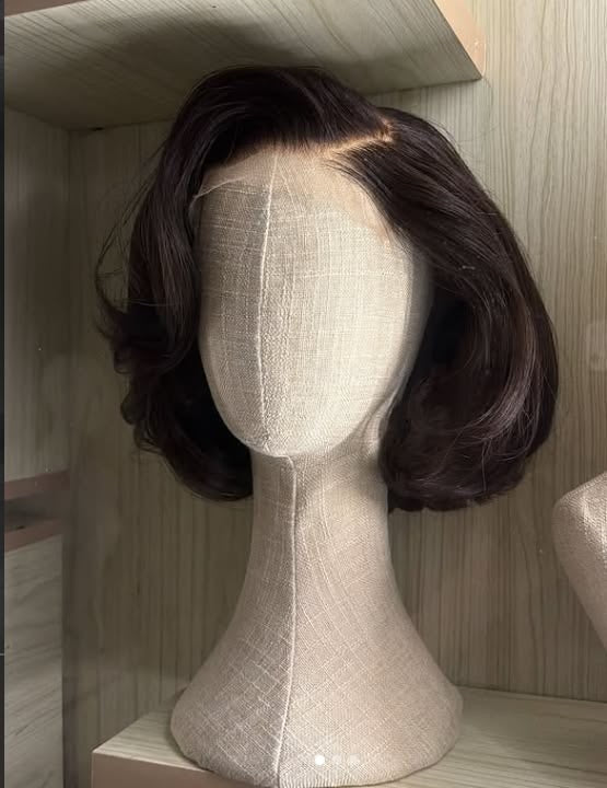 Perruque Bob closure HD blond
