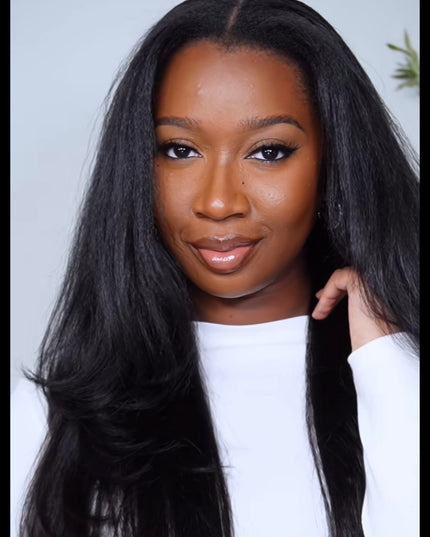 Kinky U-Part Wig straight