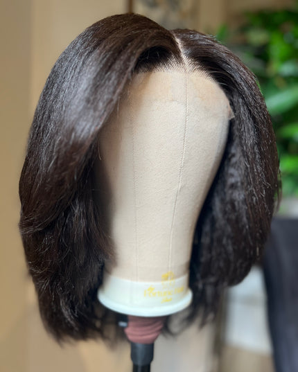 Perruques Kinky Short/  Closure HD lace 5X5