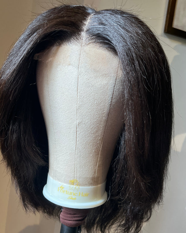 Perruques Kinky Short/  Closure HD lace 5X5