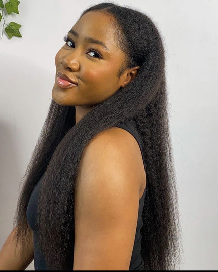 Kinky U-Part Wig straight