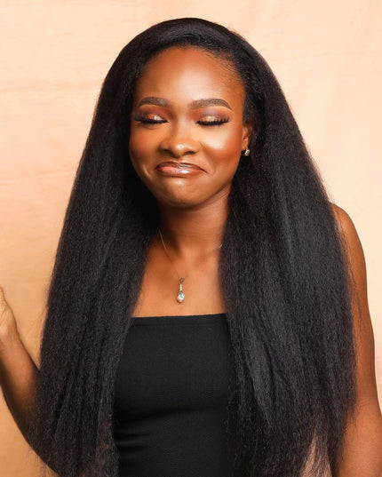Kinky U-Part Wig straight