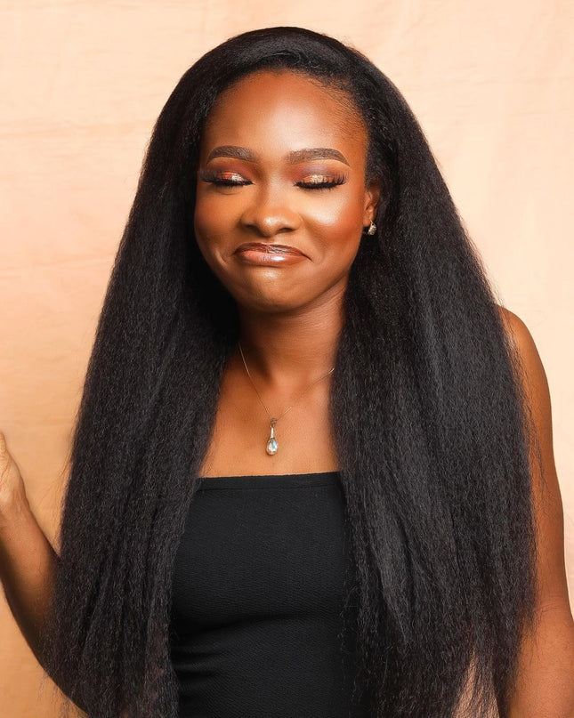 Kinky U-Part Wig straight