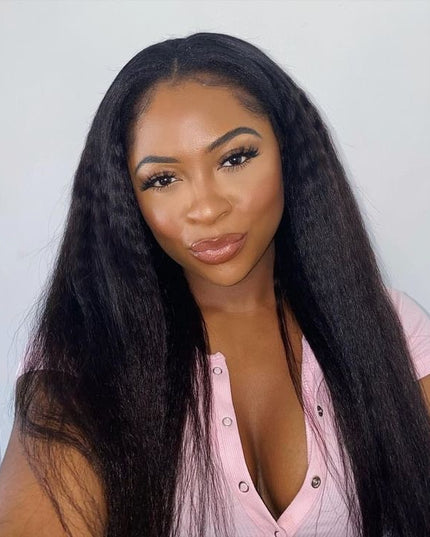 Kinky U-Part Wig straight