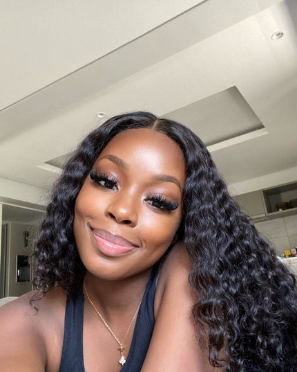 Curly Kinky , closure HD 5X5 Perruque à porter sans colle