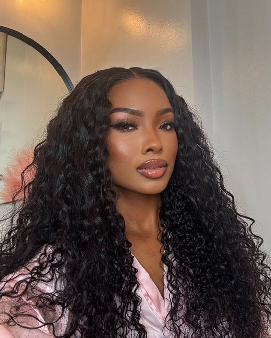Curly Kinky , closure HD 5X5 Perruque à porter sans colle