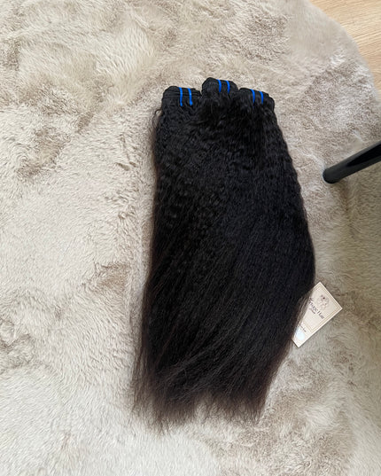 Lot de 3 Tissages Kinky straight  20 inch/ 100 % Naturel Cambodgiens Qualité 9A/ Lot de 3 -