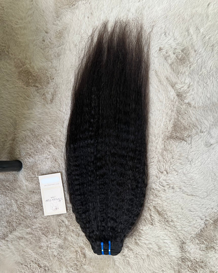 Lot de 3 Tissages Kinky straight  20 inch/ 100 % Naturel Cambodgiens Qualité 9A/ Lot de 3 -